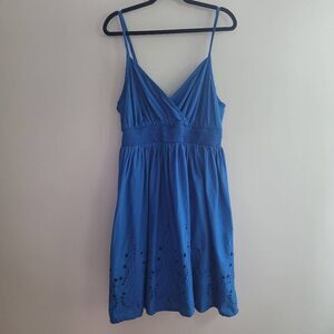 Y2K Lane Bryant 16 babydoll dress v neck eyelet lace details summer fairy